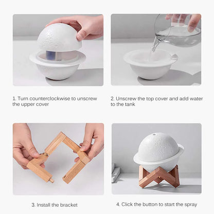 Moon Lamp Humidifier Light with Stand
