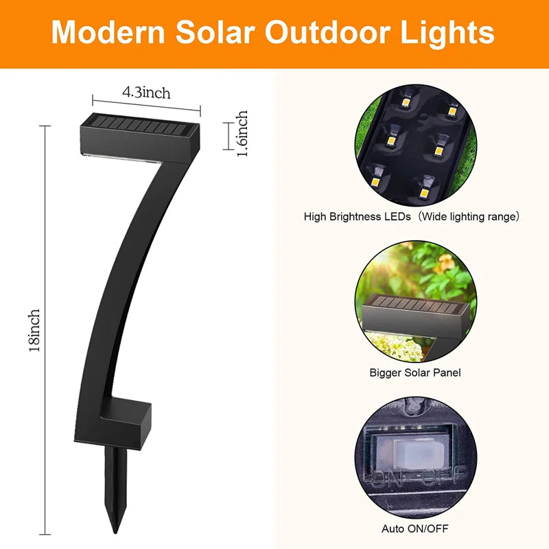  Solar Powered Integrated LED Pathway Light