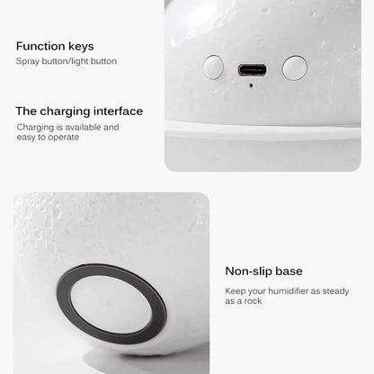 Moon Lamp Humidifier Light with Stand
