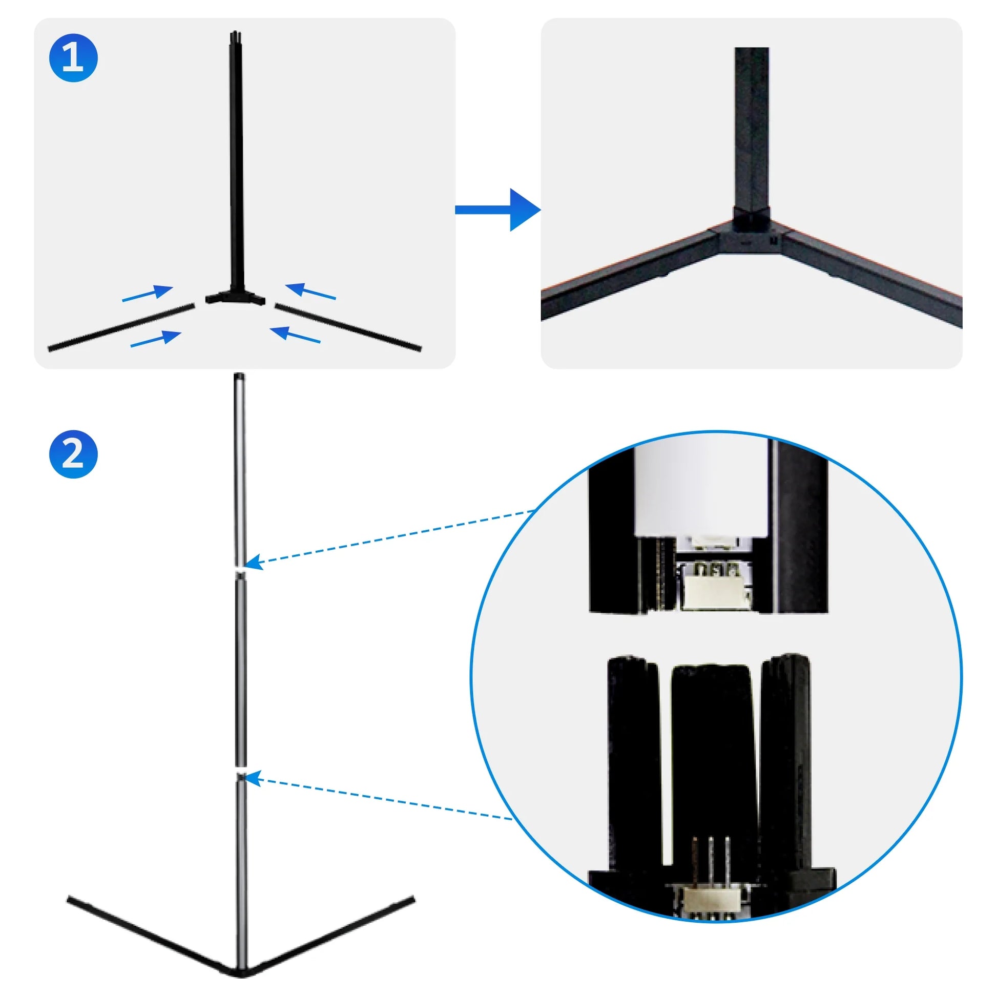 Smart RGB Floor Lamp with App&Remote