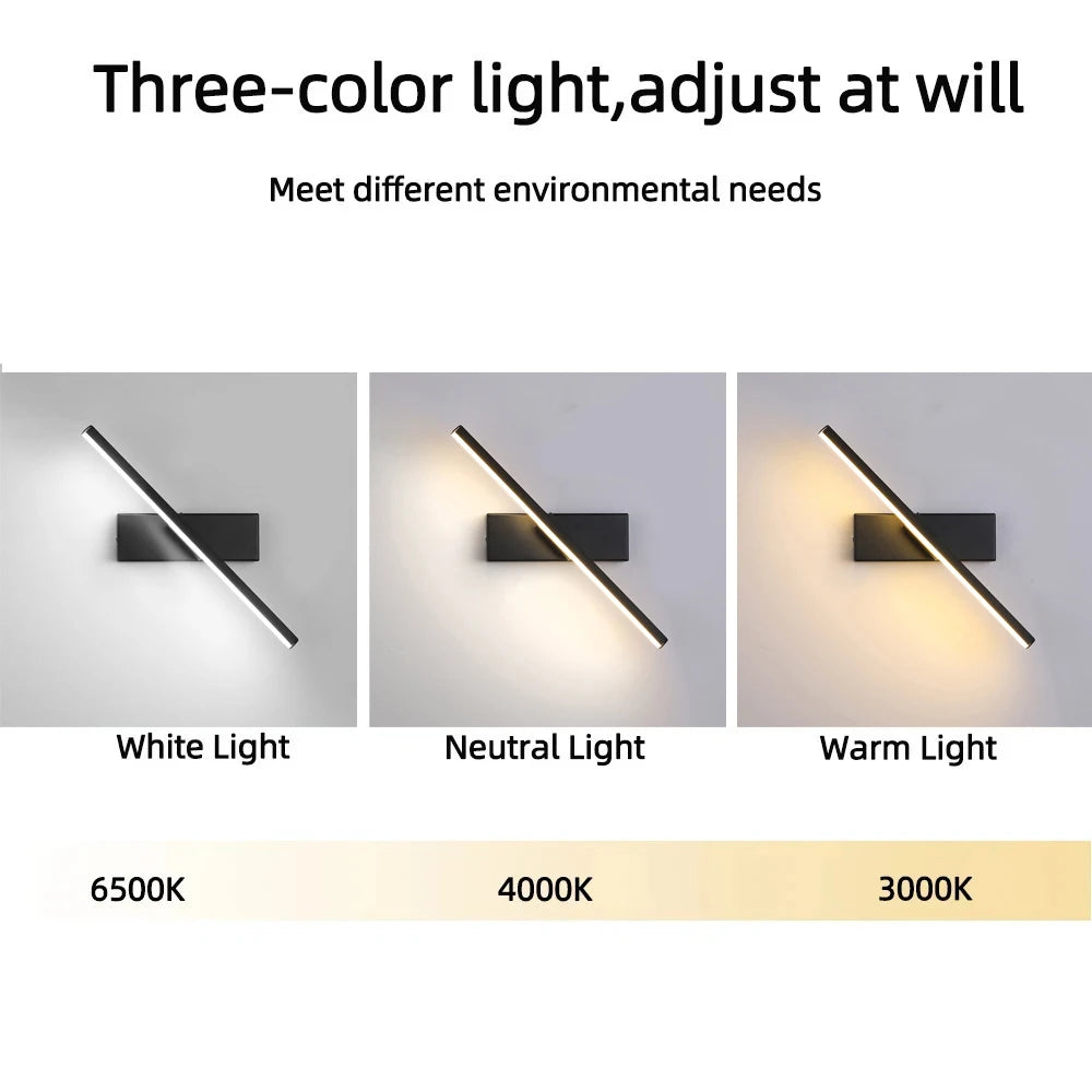 LED Wall Lamp, Rotating Wall Lamp