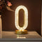  Oval Rechargeable Crystal Table Lamp Night Light (protable)